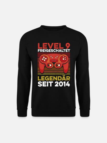 Level 9 Years 9th Birthday Year 2014 Young Gamers - Unisex Sweatshirt - black