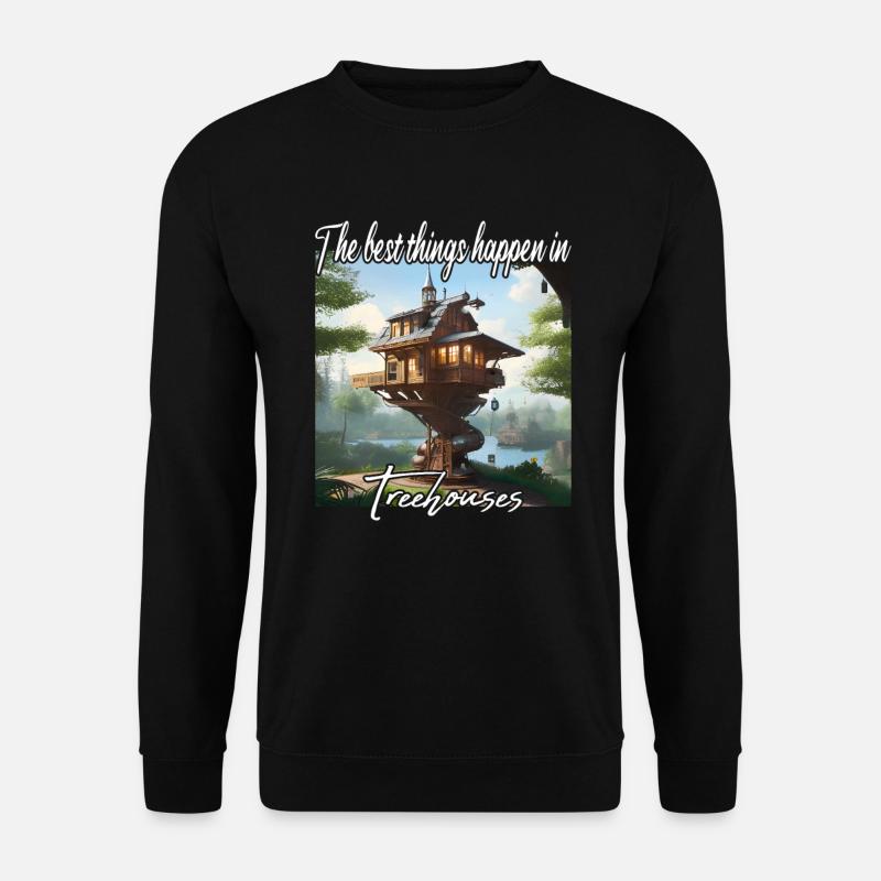 Treehouse - Best Things Happen - Unisex Sweatshirt - black