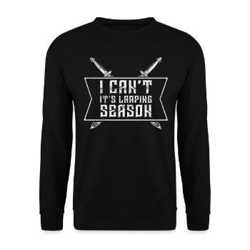 I Cant Its Larping Season RPG LARP - Unisex Sweatshirt - black - Front - Alina (178cm) & Michal (187cm)