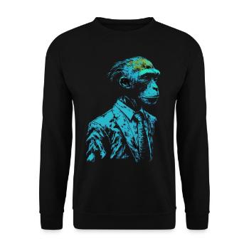 Idée cadeau de singe Zoo de singes - Sweat-shirt Unisexe - noir - Devant - Alina (178cm) & Michal (187cm)
