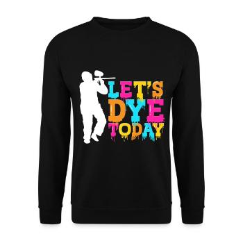Let's Dye Today Silhouette Team Athletes - Unisex Sweatshirt - black - Front - Alina (178cm) & Michal (187cm)