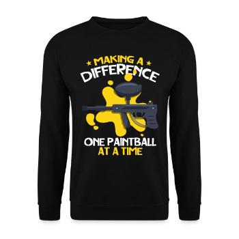 Making a difference to a team athlete - Unisex Sweatshirt - black - Front - Alina (178cm) & Michal (187cm)