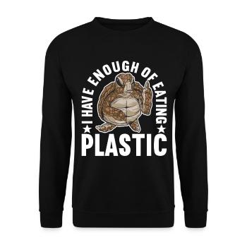 Angry Turtle - Unisex Pullover - Schwarz - Vorne - Alina (178cm) & Michal (187cm)
