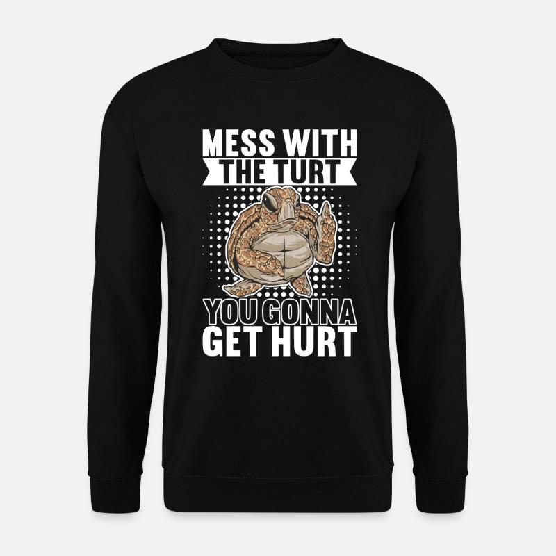 Angry Turtle - Unisex Sweatshirt - black