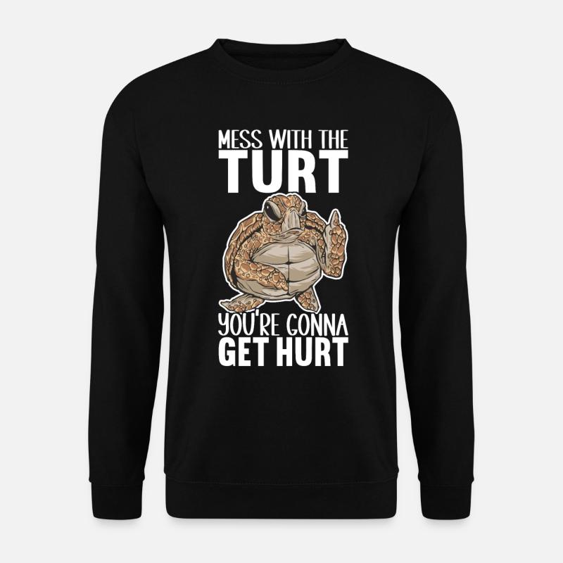 Angry Turtle - Unisex Sweatshirt - black