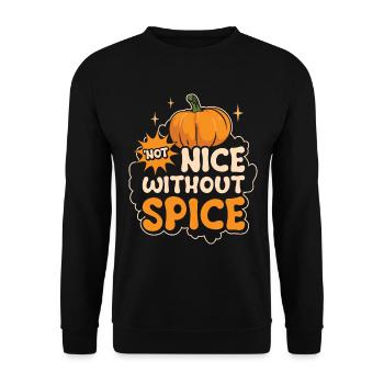 Amateurs de café Pumpkin Spice Latte - Sweat-shirt Unisexe - noir - Devant - Alina (178cm) & Michal (187cm)