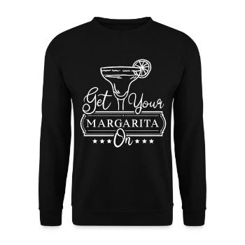 Margarita Und Mexikanischer Cocktail Cinco De Mayo - Unisex Pullover - Schwarz - Vorne - Alina (178cm) & Michal (187cm)