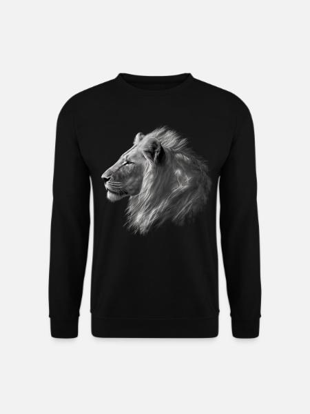 Löwe Geschenk Tiere Tiermotiv Zoo - Unisex Pullover - Schwarz