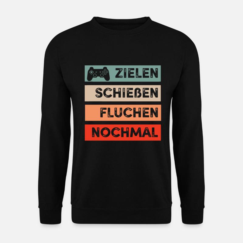 Zocken - Unisex Pullover - Schwarz
