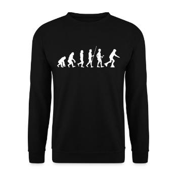 Roller Skates Inline Skates Herren Damen Geschenk - Unisex Pullover - Schwarz - Vorne - Alina (178cm) & Michal (187cm)