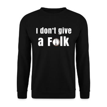 Banjo Shirts For Men Bluegrass Appalachia Folk - Unisex Sweatshirt - black - Front - Alina (178cm) & Michal (187cm)
