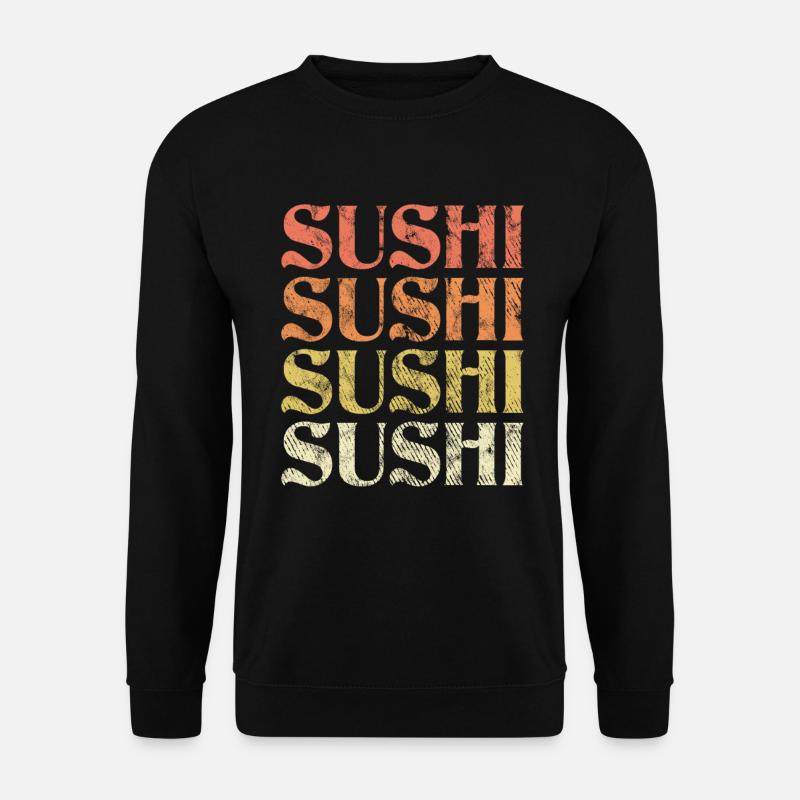 Sushi Retro - Unisex Sweatshirt - black