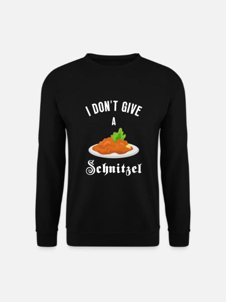 I Don't Give A Schnitzel, Wiener Schnitzel Essen - Unisex Sweatshirt - black