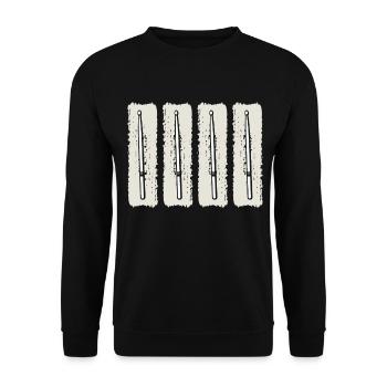 Drummer Musician Drum Player Instrument Drum Set - Unisex Sweatshirt - black - Front - Alina (178cm) & Michal (187cm)