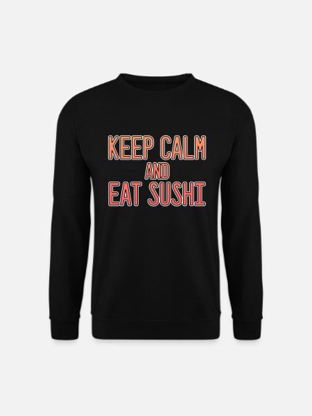 Sushi Saying - Unisex Sweatshirt - black
