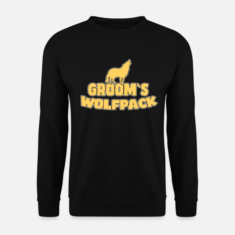 Bräutigam`s Wolfsrudel - Unisex Pullover - Schwarz