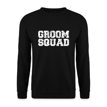 Bräutigam groom JGA - Unisex Pullover - Schwarz - Vorne - Alina (178cm) & Michal (187cm)