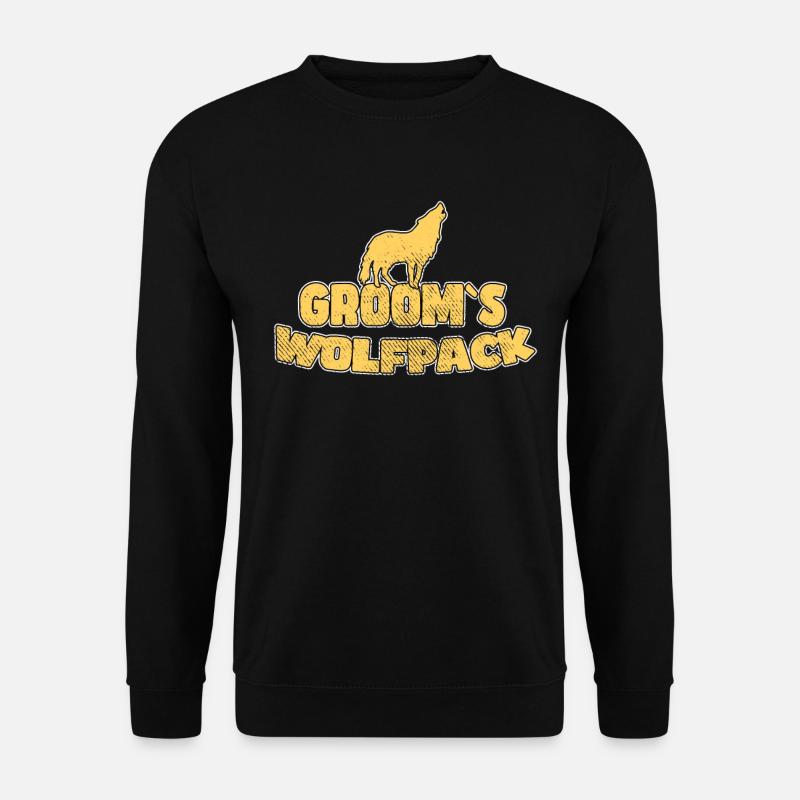 Groom's Wolf Pack - Unisex Sweatshirt - black