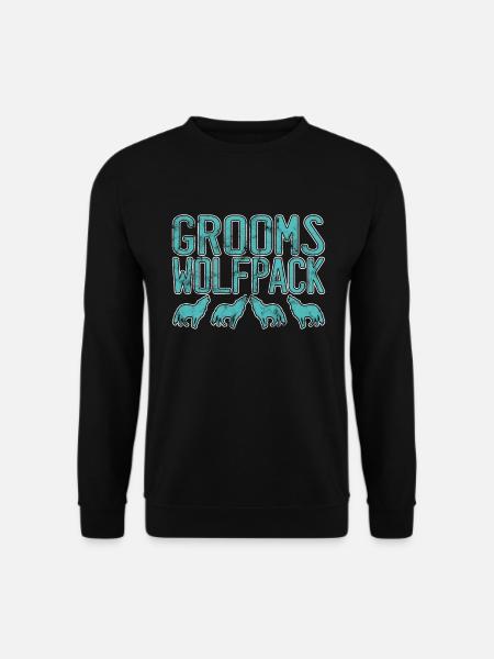Groom's Wolf Pack - Unisex Sweatshirt - black