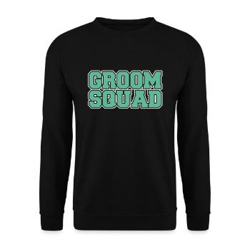 Bräutigam groom JGA - Unisex Pullover - Schwarz - Vorne - Alina (178cm) & Michal (187cm)