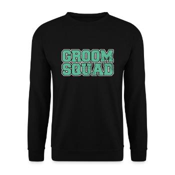 Bräutigam groom JGA - Unisex Pullover - Schwarz - Vorne - Alina (178cm) & Michal (187cm)