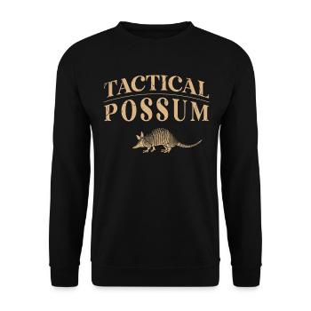 Tactical Possum Armadillo Whisperer Animal Lover - Sweat-shirt Unisexe - noir - Devant - Alina (178cm) & Michal (187cm)