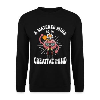 Gartenarbeit Floristen Pflanzung Botanik - Unisex Pullover - Schwarz - Vorne - Alina (178cm) & Michal (187cm)