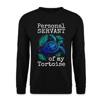 Serviteur personnel de mon chuchoteur de tortue - Sweat-shirt Unisexe - noir - Devant - Alina (178cm) & Michal (187cm)