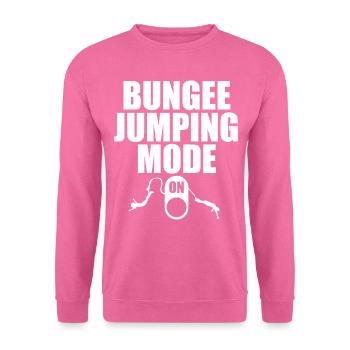 Bungee-jumping-modus Auf Bungee-jumper-adrenalin - Unisex Pullover - Pink - Vorne