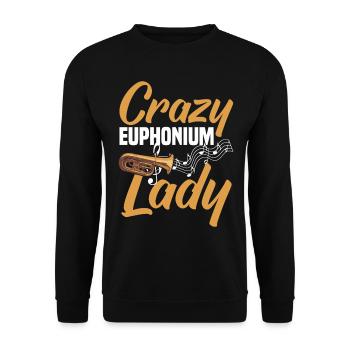 Euphonium Euphonium Player Brass Euphonist - Unisex Sweatshirt - black - Front - Alina (178cm) & Michal (187cm)