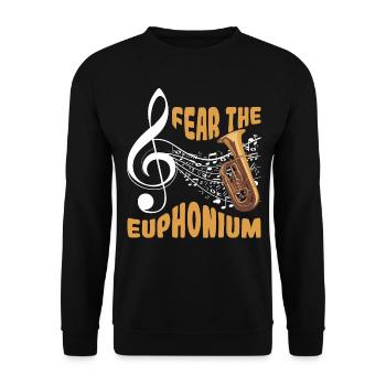 Euphonium Euphonium Player Brass Euphonist - Unisex Sweatshirt - black - Front - Alina (178cm) & Michal (187cm)