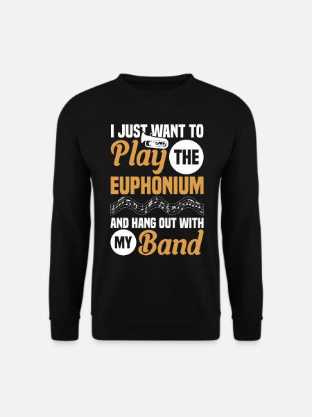 Euphonium Euphoniumspieler Blechbläser Euphonist - Unisex Pullover - Schwarz