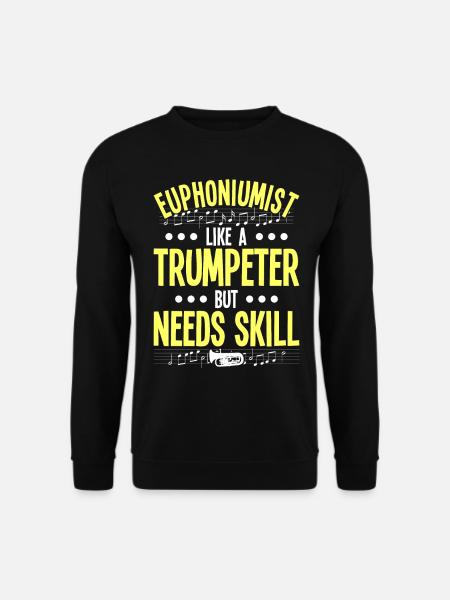 Euphonium Euphoniumspieler Blechbläser Euphonist - Unisex Pullover - Schwarz