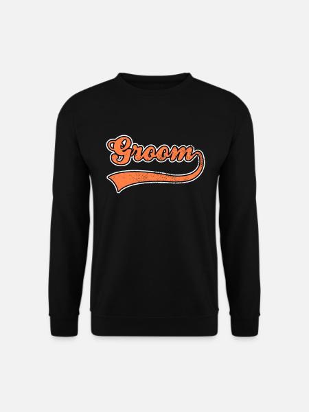 Groom groom lettering - Unisex Sweatshirt - black
