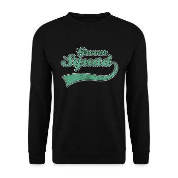 Bräutigam groom JGA - Unisex Pullover - Schwarz - Vorne - Alina (178cm) & Michal (187cm)