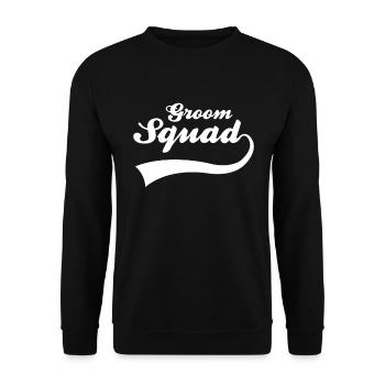 Bräutigam groom JGA - Unisex Sweatshirt - black - Front - Alina (178cm) & Michal (187cm)
