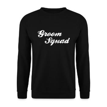 Bräutigam groom JGA - Unisex Pullover - Schwarz - Vorne - Alina (178cm) & Michal (187cm)