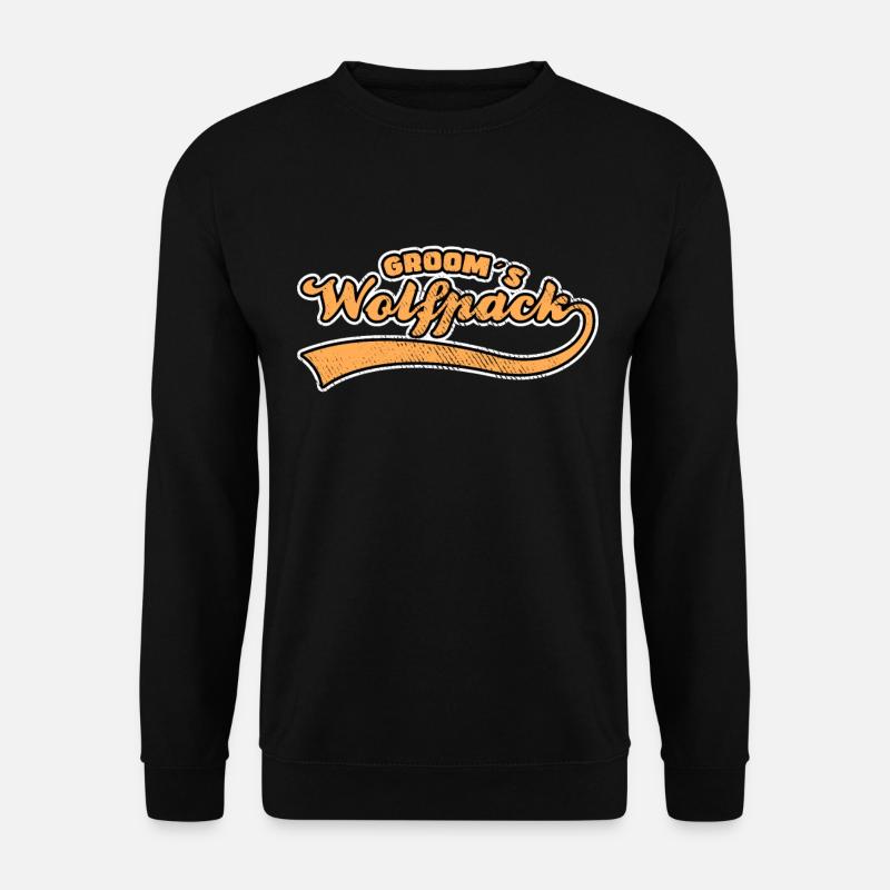 Groom's Wolf Pack - Unisex Sweatshirt - black