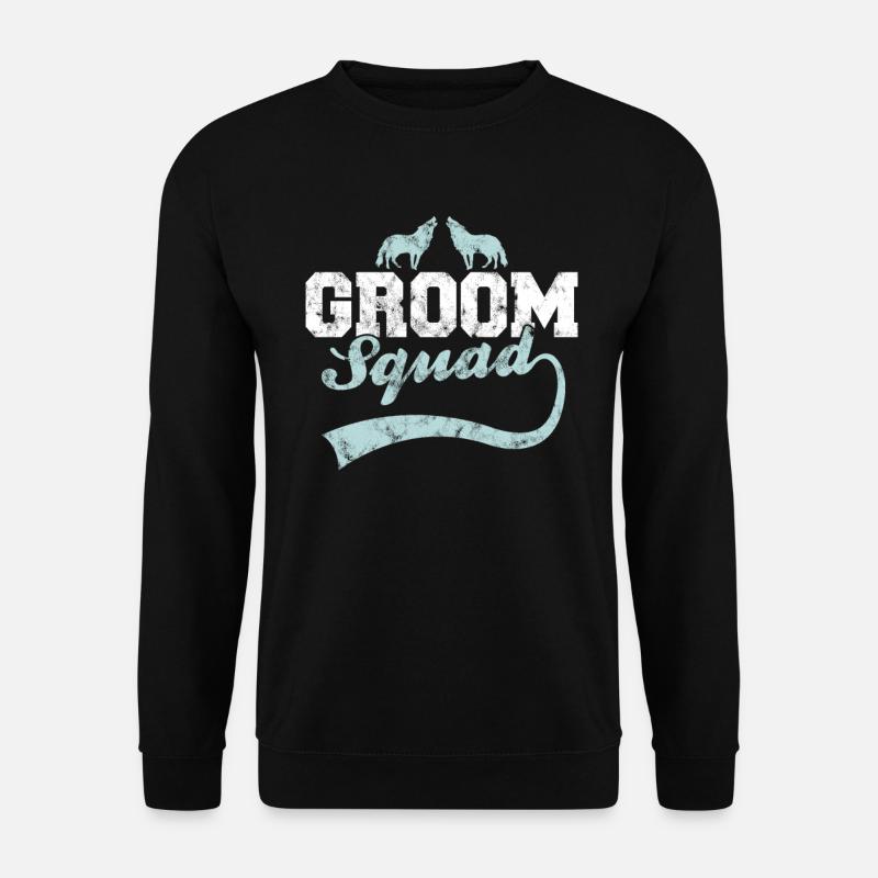 Groom's Wolf Pack - Unisex Sweatshirt - black