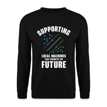 Support Vector Machines Programmierer Künstliche - Unisex Pullover - Schwarz - Vorne - Alina (178cm) & Michal (187cm)