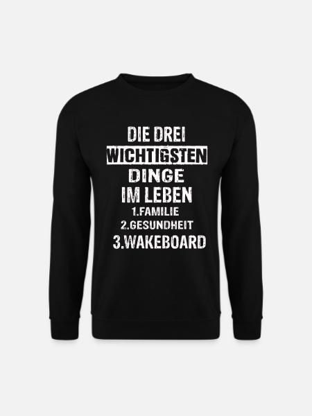 Wakeboard - Unisex Pullover - Schwarz