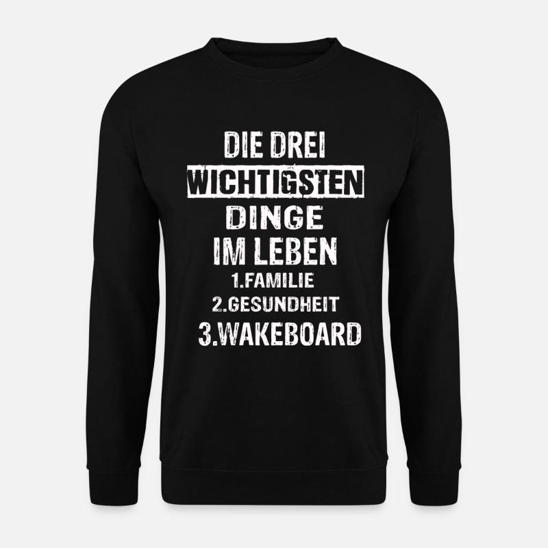 Wakeboard - Unisex Pullover - Schwarz