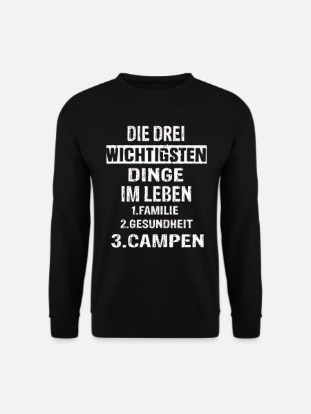 Campen - Unisex Pullover - Schwarz