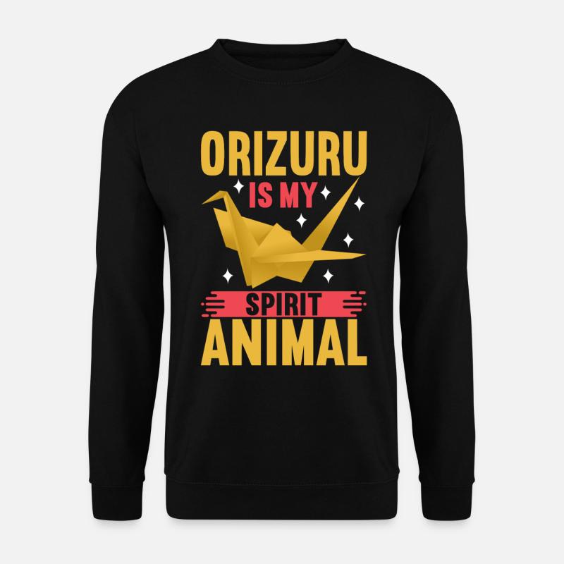 Origami - Unisex Pullover - Schwarz