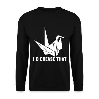 Origami - Unisex Sweatshirt - black - Front - Alina (178cm) & Michal (187cm)