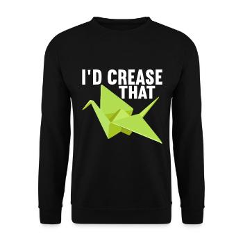 Origami - Unisex Sweatshirt - black - Front - Alina (178cm) & Michal (187cm)
