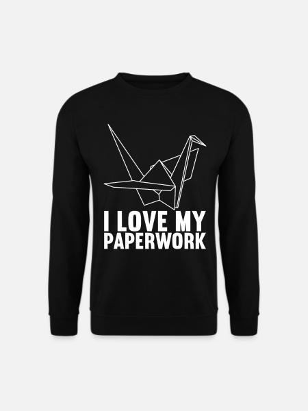 Origami - Sweat-shirt Unisexe - noir