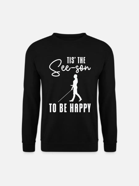 Braille-Schrift Blinde Blindheit Bewusstsein - Unisex Pullover - Schwarz