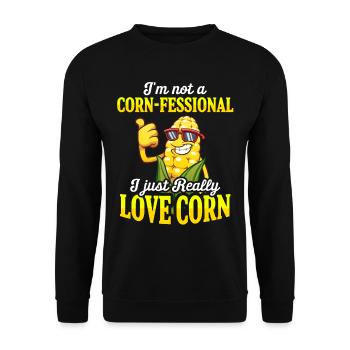 Maïs Agriculture Cultures Agriculture - Sweat-shirt Unisexe - noir - Devant - Alina (178cm) & Michal (187cm)