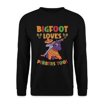 Cinco de Mayo Cryptozoologie Bigfoot Fiesta - Sweat-shirt Unisexe - noir - Devant - Alina (178cm) & Michal (187cm)